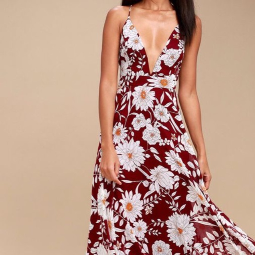 Long Flowy Floral Dress